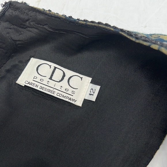 Vintage Shimmer Whimsigoth Floral Sleeveless Fairy Sheath Dress Y2K Tradwife 12 - Picture 6 of 13